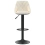 Küchenhocker 2 Einheiten cremefarbener Samt von vidaXL, Küchenhocker - Ref: Foro24-335348, Preis: 141,79 €, Rabatt: %
