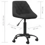 Esszimmerstuhl aus schwarzem Samt von vidaXL, Essstühle - Ref: Foro24-335357, Preis: 89,84 €, Rabatt: %