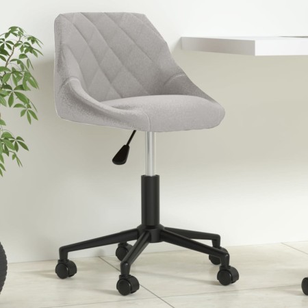 Drehbarer Bürostuhl aus hellgrauem Samt von vidaXL, Bürostühle - Ref: Foro24-335484, Preis: 95,99 €, Rabatt: %