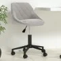 Drehbarer Bürostuhl aus hellgrauem Samt von vidaXL, Bürostühle - Ref: Foro24-335484, Preis: 94,07 €, Rabatt: %