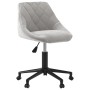 Silla de oficina giratoria de terciopelo gris claro | Foro24.es | Tu tienda online para hogar, jardín y más Foro24.es