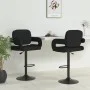Kitchen stools 2 units black fabric by vidaXL, Kitchen stools - Ref: Foro24-335623, Price: 192,08 €, Discount: %