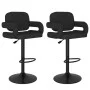 Kitchen stools 2 units black fabric by vidaXL, Kitchen stools - Ref: Foro24-335623, Price: 192,08 €, Discount: %