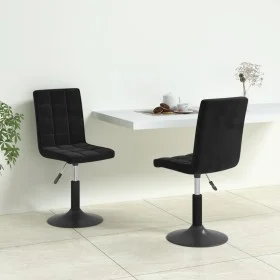 Swivel dining chairs 2 pcs black velvet by vidaXL, dining chairs - Ref: Foro24-335738, Price: 142,44 €, Discount: %