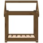 Hundebett aus massivem Kiefernholz, honigbraun, 61 x 50 x 70 cm von vidaXL, Betten für Hunde - Ref: Foro24-822200, Preis: 40,...