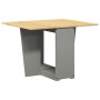 Mesa de comedor plegable mariposa Corona madera maciza gris en Mesas de cocina y de comedor | Comprar online en Foro24