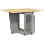 Mesa de comedor plegable mariposa Corona madera maciza gris en Mesas de cocina y de comedor | Comprar online en Foro24