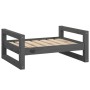 Cama para perros madera maciza de pino gris 65,5x50,5x28 cm de vidaXL, Camas para perros - Ref: Foro24-821474, Precio: 40,85 ...