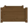 Hundebett aus massivem Kiefernholz, honigbraun, 65,5 x 50,5 x 28 cm von vidaXL, Betten für Hunde - Ref: Foro24-821450, Preis:...