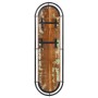 Percheros de pared con 4 ganchos 2 uds madera maciza reciclada