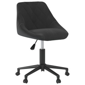 Silla de comedor giratoria de terciopelo negro by vidaXL, dining chairs - Ref: Foro24-3089029, Price: 97,04 €, Discount: %