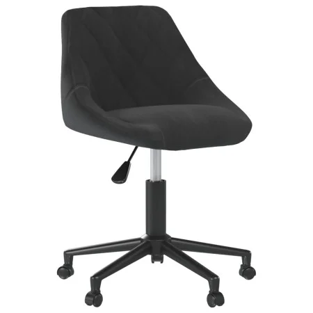 Schwarzer Samt-Drehstuhl für Esszimmer von vidaXL, Essstühle - Ref: Foro24-3089029, Preis: 95,30 €, Rabatt: %