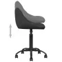 Bürostuhl aus schwarzem Samt von vidaXL, Bürostühle - Ref: Foro24-3088843, Preis: 89,84 €, Rabatt: %