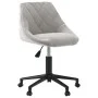 Drehbarer Esszimmerstuhl aus hellgrauem Samt von vidaXL, Essstühle - Ref: Foro24-3089032, Preis: 94,25 €, Rabatt: %