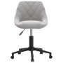 Drehbarer Esszimmerstuhl aus hellgrauem Samt von vidaXL, Essstühle - Ref: Foro24-3089032, Preis: 95,99 €, Rabatt: %