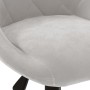 Drehbarer Esszimmerstuhl aus hellgrauem Samt von vidaXL, Essstühle - Ref: Foro24-3089032, Preis: 95,99 €, Rabatt: %