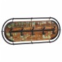 Perchero de pared con 5 ganchos madera maciza reciclada