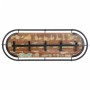 Perchero de pared con 5 ganchos madera maciza reciclada