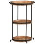 Mesa auxiliar madera maciza de acacia Ø55x83 cm