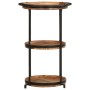 Mesa auxiliar madera maciza de acacia Ø55x83 cm