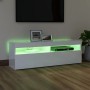 TV-Schrank mit strahlend weißen LED-Leuchten 120x35x40 cm von vidaXL, TV-Möbel - Ref: Foro24-804379, Preis: 101,82 €, Rabatt: %