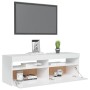 TV-Schrank mit strahlend weißen LED-Leuchten 120x35x40 cm von vidaXL, TV-Möbel - Ref: Foro24-804379, Preis: 101,82 €, Rabatt: %