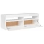 TV-Schrank mit strahlend weißen LED-Leuchten 120x35x40 cm von vidaXL, TV-Möbel - Ref: Foro24-804379, Preis: 100,44 €, Rabatt: %