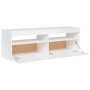 TV-Schrank mit strahlend weißen LED-Leuchten 120x35x40 cm von vidaXL, TV-Möbel - Ref: Foro24-804379, Preis: 101,82 €, Rabatt: %