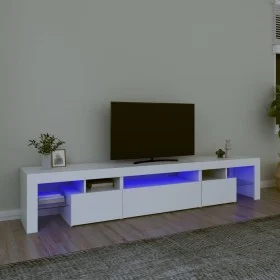 TV-Schrank mit LED-Leuchten weiß 215x36,5x40 cm von vidaXL, TV-Möbel - Ref: Foro24-3152794, Preis: 164,77 €, Rabatt: %