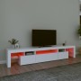 TV-Schrank mit LED-Leuchten weiß 215x36,5x40 cm von vidaXL, TV-Möbel - Ref: Foro24-3152794, Preis: 153,28 €, Rabatt: %