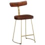Taburetes de barra 2 uds madera maciza de mango 49x43x79 cm