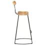 Taburetes de barra 2 uds 49x43x103 cm madera maciza de mango