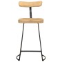 Taburetes de barra 2 uds 49x43x88 cm madera maciza de mango
