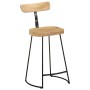 Taburetes de barra 2 uds 49x43x88 cm madera maciza de mango