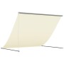 Toldo retráctil de tela y acero crema 250x150 cm