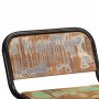 Taburetes de barra 2 uds 46x35,5x70 madera maciza reciclada