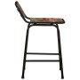 Taburetes de barra 4 uds 46x35,5x70 madera maciza reciclada