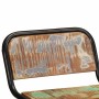 Taburetes de barra 4 uds 46x35,5x70 madera maciza reciclada