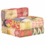 Puf modular de tela patchwork