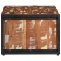Mesa de centro multicolor 90x50x36 cm madera maciza reciclada