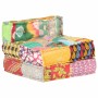 Puf modular de tela patchwork