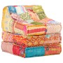Puf modular de tela patchwork