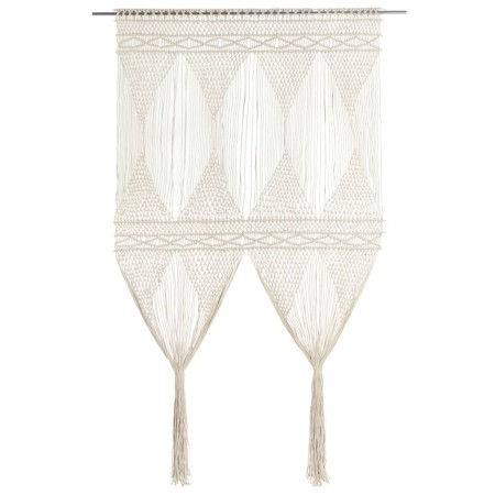 Macrame cotton curtain 140x240 cm by vidaXL, Curtains and curtains - Ref: Foro24-323978, Price: 47,09 €, Discount: %