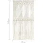 Macrame cotton curtain 140x240 cm by vidaXL, Curtains and curtains - Ref: Foro24-323978, Price: 46,42 €, Discount: %