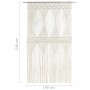 Makramee-Baumwollvorhang 140x240 cm von vidaXL, Vorhänge und Gardinen - Ref: Foro24-323978, Preis: 47,09 €, Rabatt: %