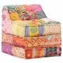 Puf modular de tela patchwork