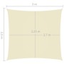 Toldo de vela rectangular tela Oxford color crema 2,5x3 m de vidaXL, Sombrillas - Ref: Foro24-135205, Precio: 24,87 €, Descue...