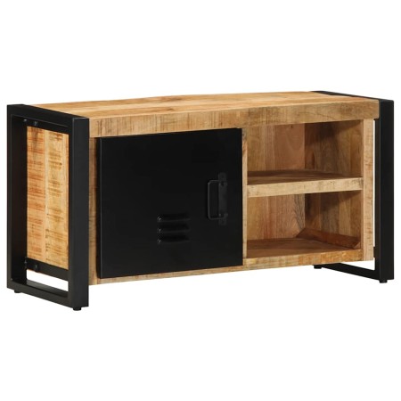 Mueble de TV madera maciza de mango rugosa 80x30x40 cm en Muebles TV | Comprar online en Foro24