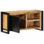 Mueble de TV madera maciza de mango rugosa 80x30x40 cm en Muebles TV | Comprar online en Foro24