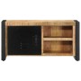 Mueble de TV madera maciza de mango rugosa 80x30x40 cm en Muebles TV | Comprar online en Foro24